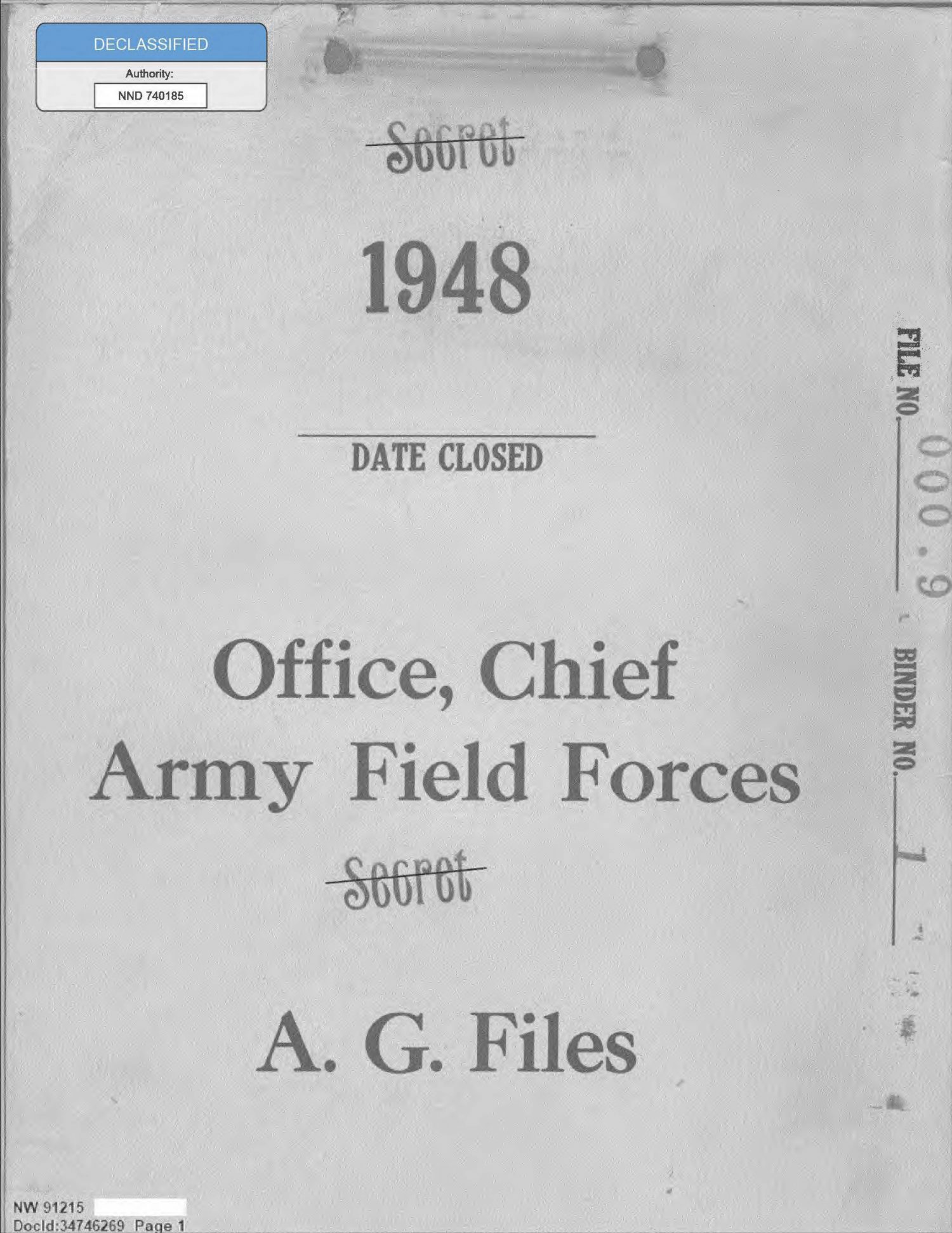 USNavy Report of Flying Discs 1948 — página 1
