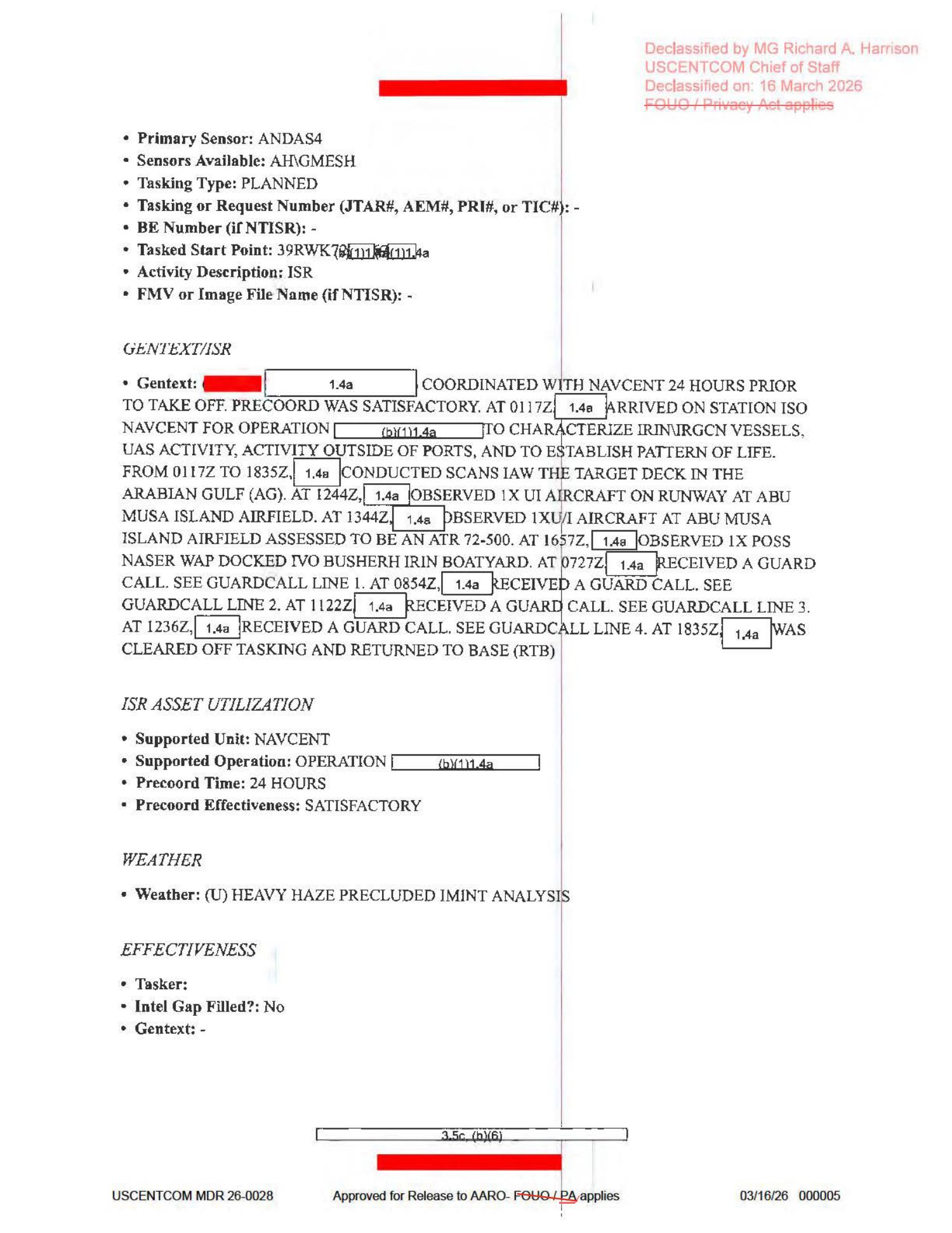 Mission Report Strait of Hormuz October 2020 — página 5