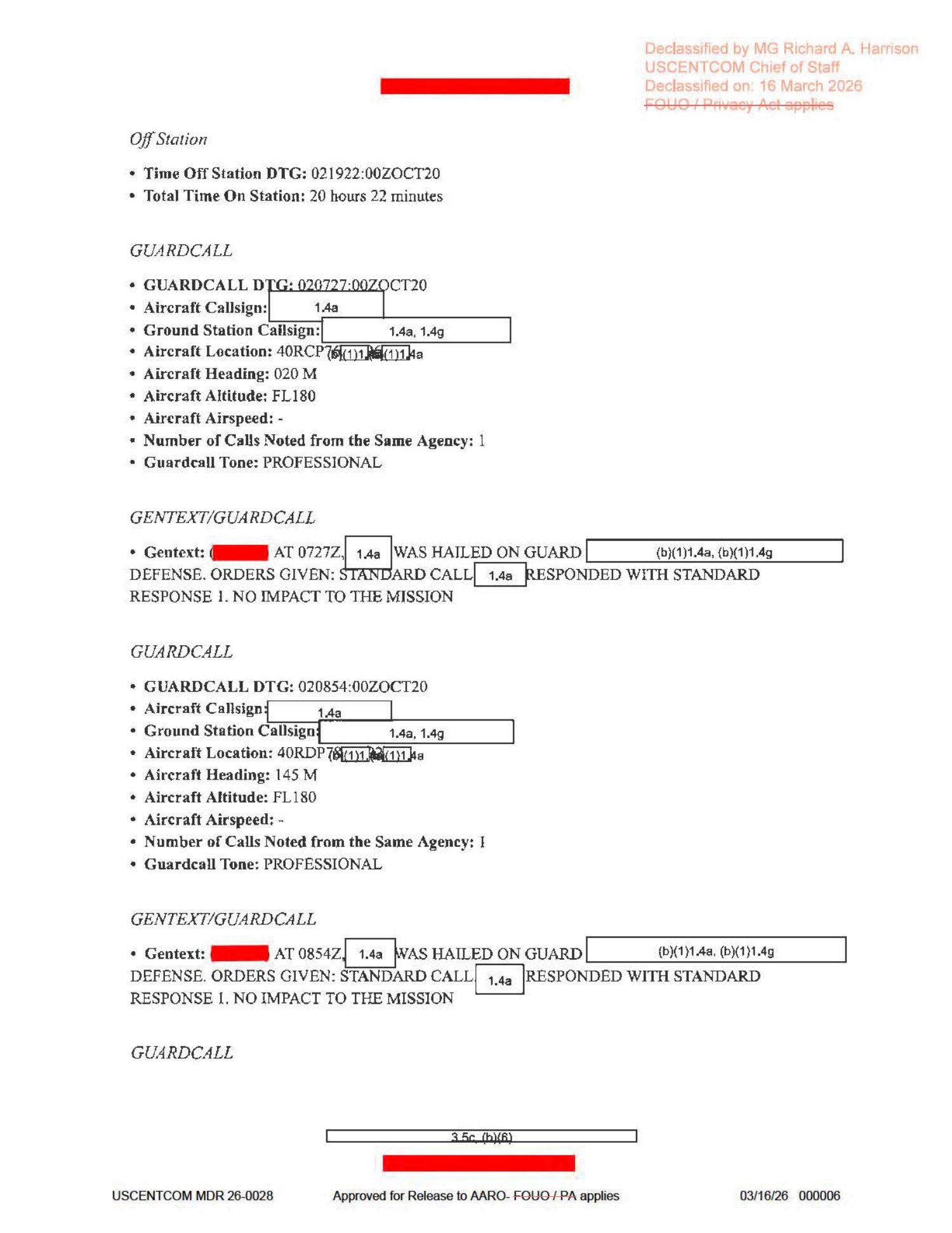 Mission Report Strait of Hormuz October 2020 — página 6