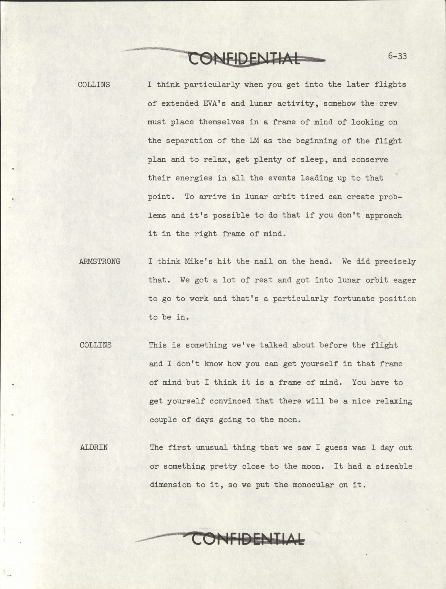 Apollo 11 Technical Crew Debriefing 1969 — página 2