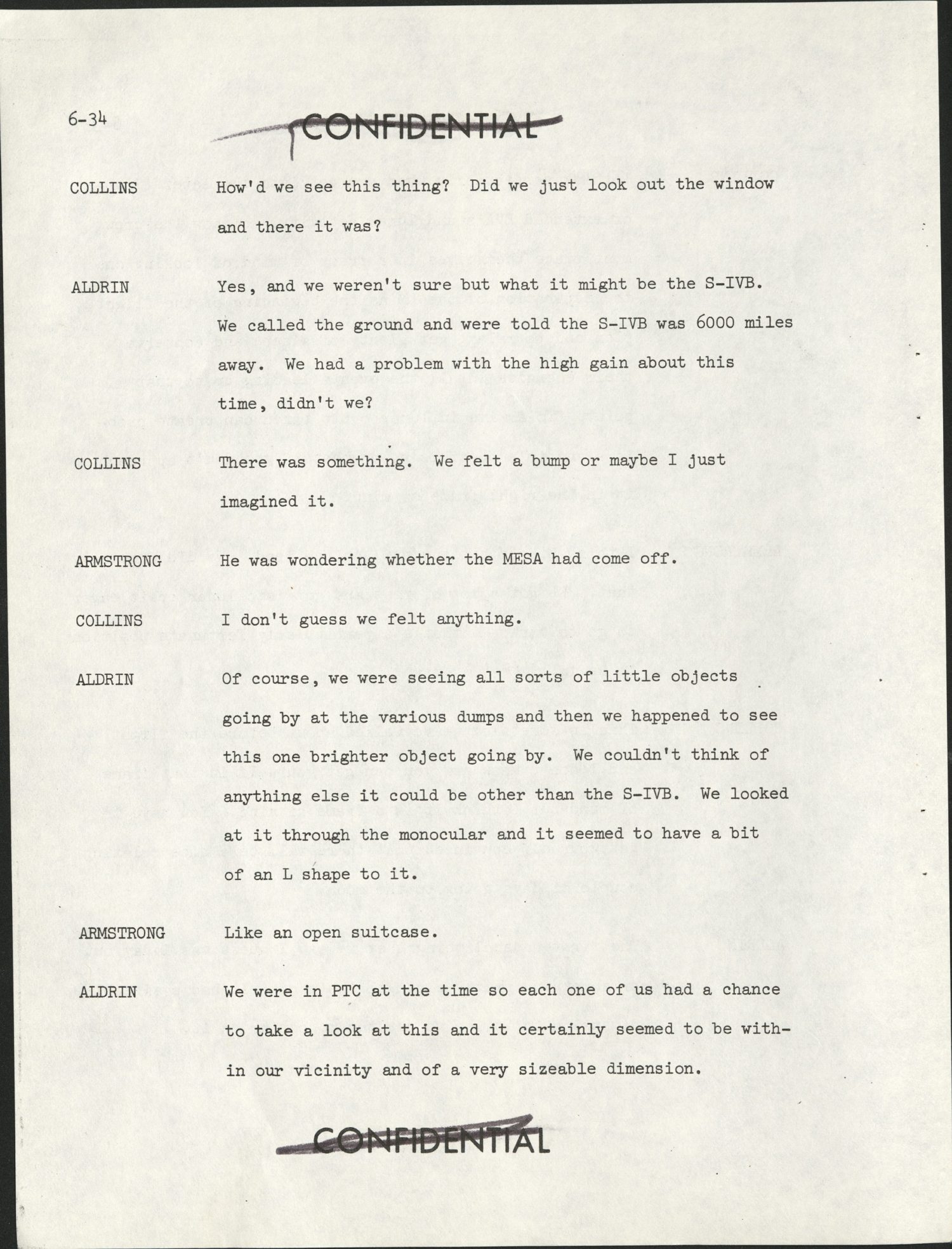 Apollo 11 Technical Crew Debriefing 1969 — página 3