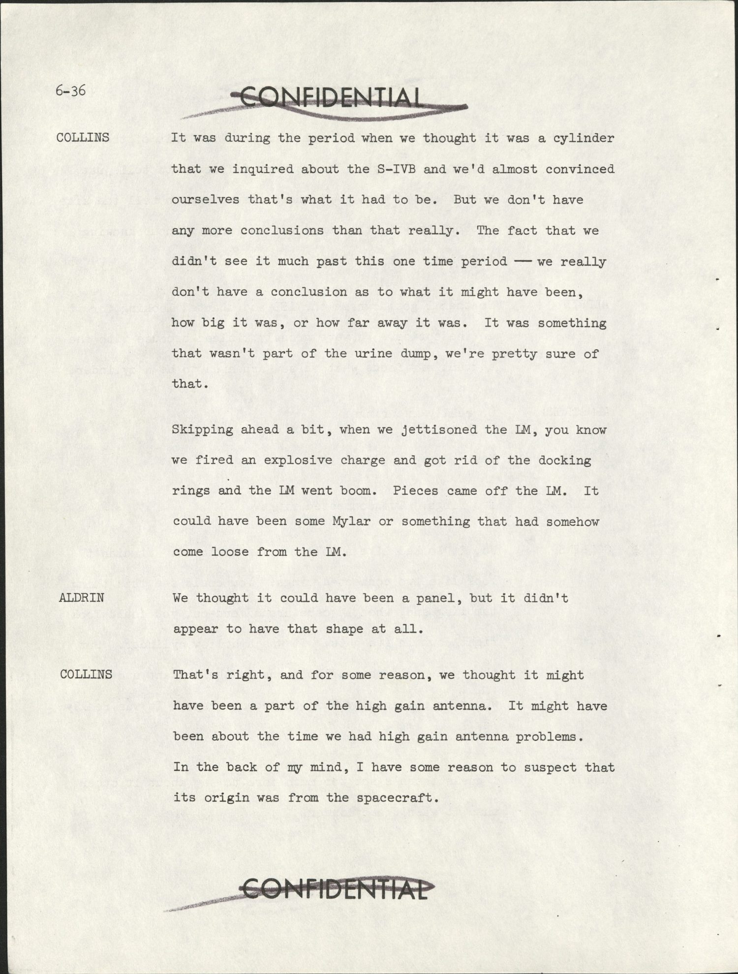 Apollo 11 Technical Crew Debriefing 1969 — página 5