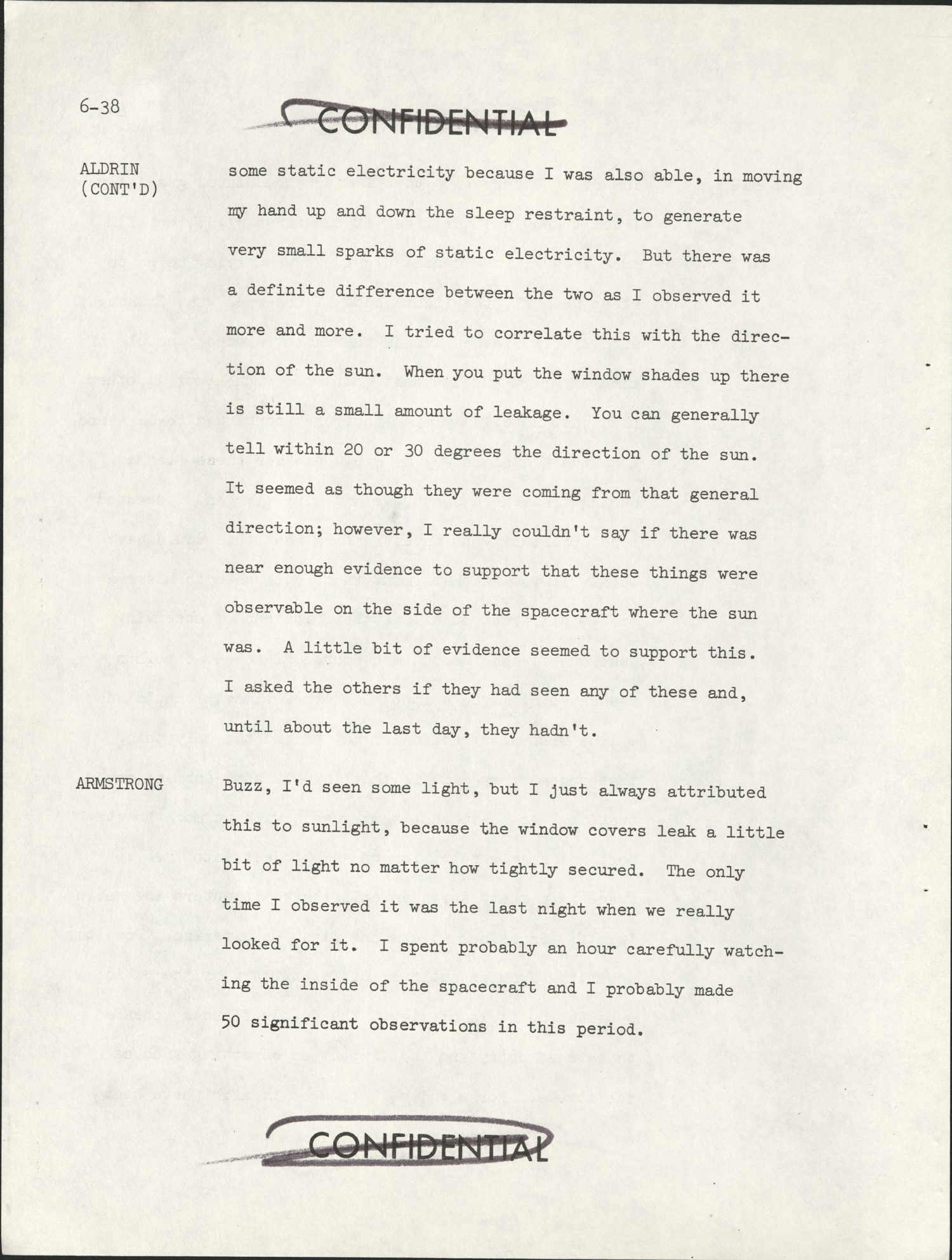 Apollo 11 Technical Crew Debriefing 1969 — página 7