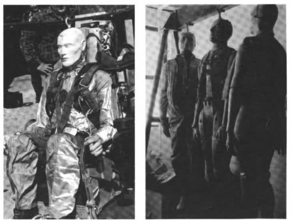 Maniquíes antropomórficos «Sierra Sam» y Alderson del informe USAF de 1997